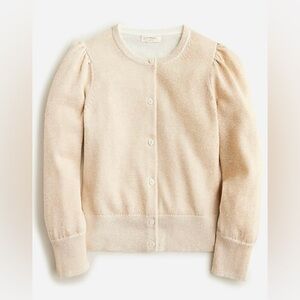 Crewcuts Sparkly Gold Button-Up Cardigan